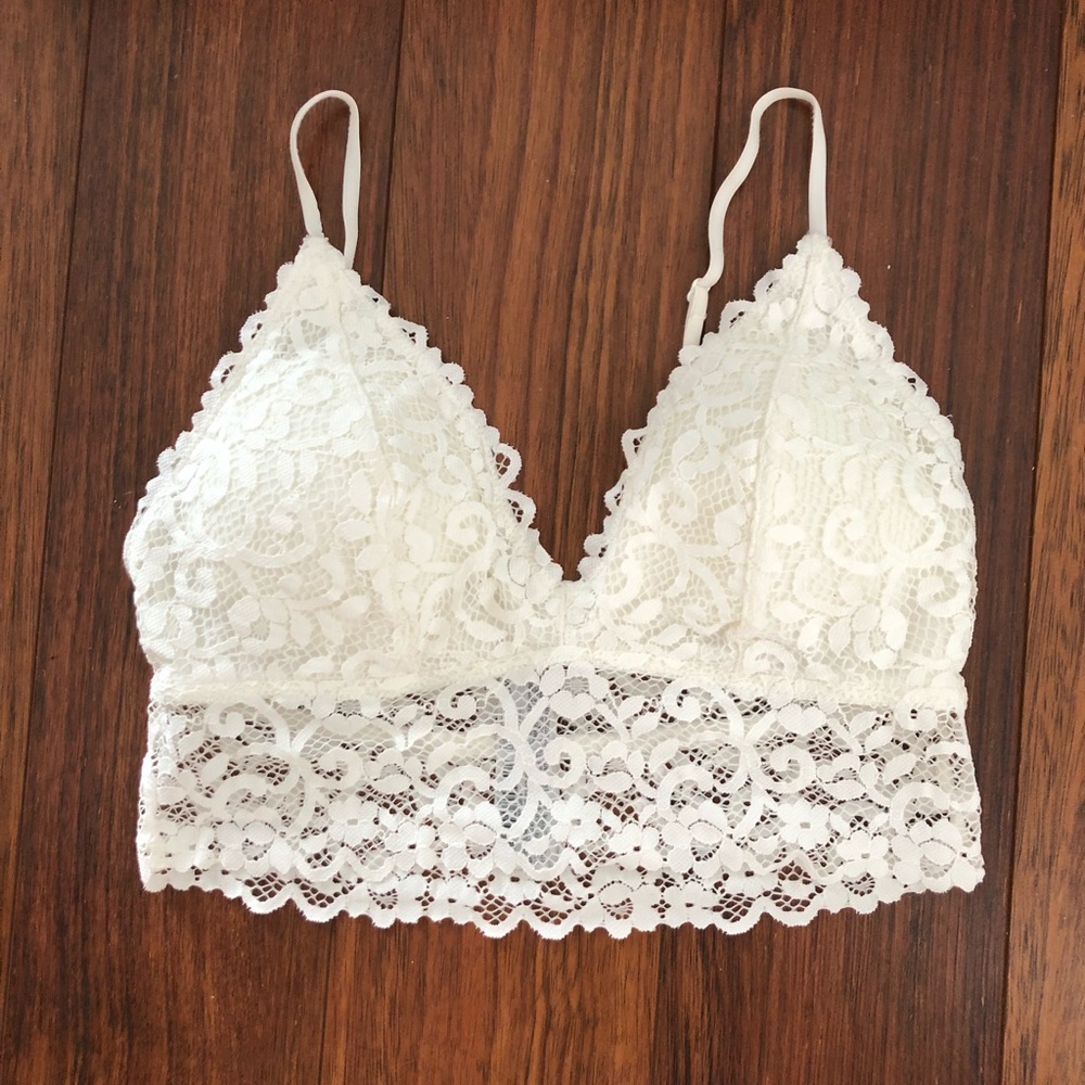 White Lace Bralette BRAND NEW never worn